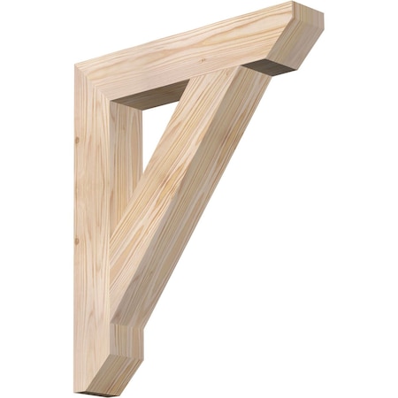 Ekena Millwork Traditional Slat Smooth Bracket, Douglas Fir, 3 1/2"W x 20"D x 24"H BKT04X20X24TRA06SDF